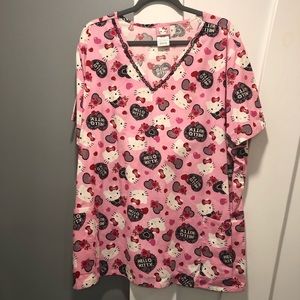 Hello Kitty scrub top